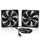 SXDOOL Dual 120mm DC 5V USB Computer Cooling Fan