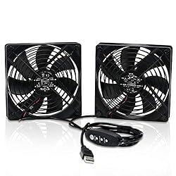 SXDOOL Dual 120mm DC 5V USB Computer Cooling Fan