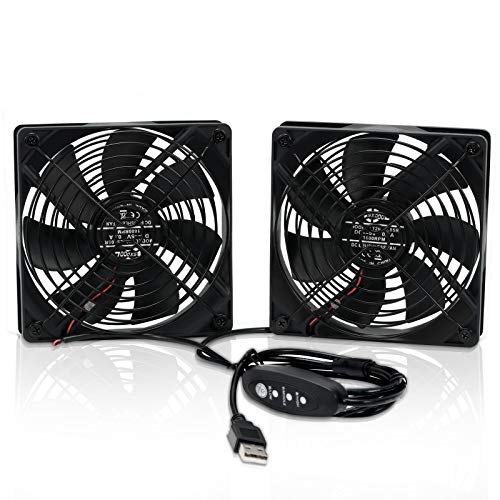 SXDOOL Dual 120mm DC 5V USB Computer Cooling Fan