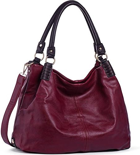 Handbags for women WISHESGEM PU Leather Fashion Double Handle Shoulder Bags Crossbody Satchel Purse