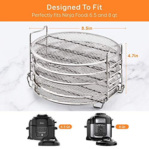 Dehydrator Stand For Ninja Foodi Pressure Cooker and Air Fryer, 5Tier