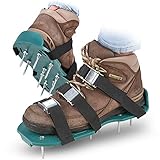 Lawn Aerator Spike Shoes - For Effectively Aerating Lawn, Soil - With 3 Adjustable Straps & Heavy Duty Plastic Buckles - Universal Size that Fits all - For a Greener and Healthier Yard & Garden Tool