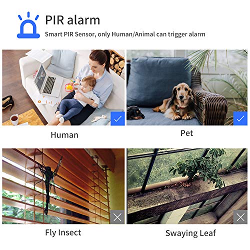 [10400mAh]Battery Operated Outdoor Wireless Security Camera,NexTrend 1080p Indoor WiFi IP Camera,6 Months Usage Survelliance Cameras w/Night Vision 2-Way Audio PIR Alert TF Card Slot for Home/Baby/Pet - Thumbnail 3