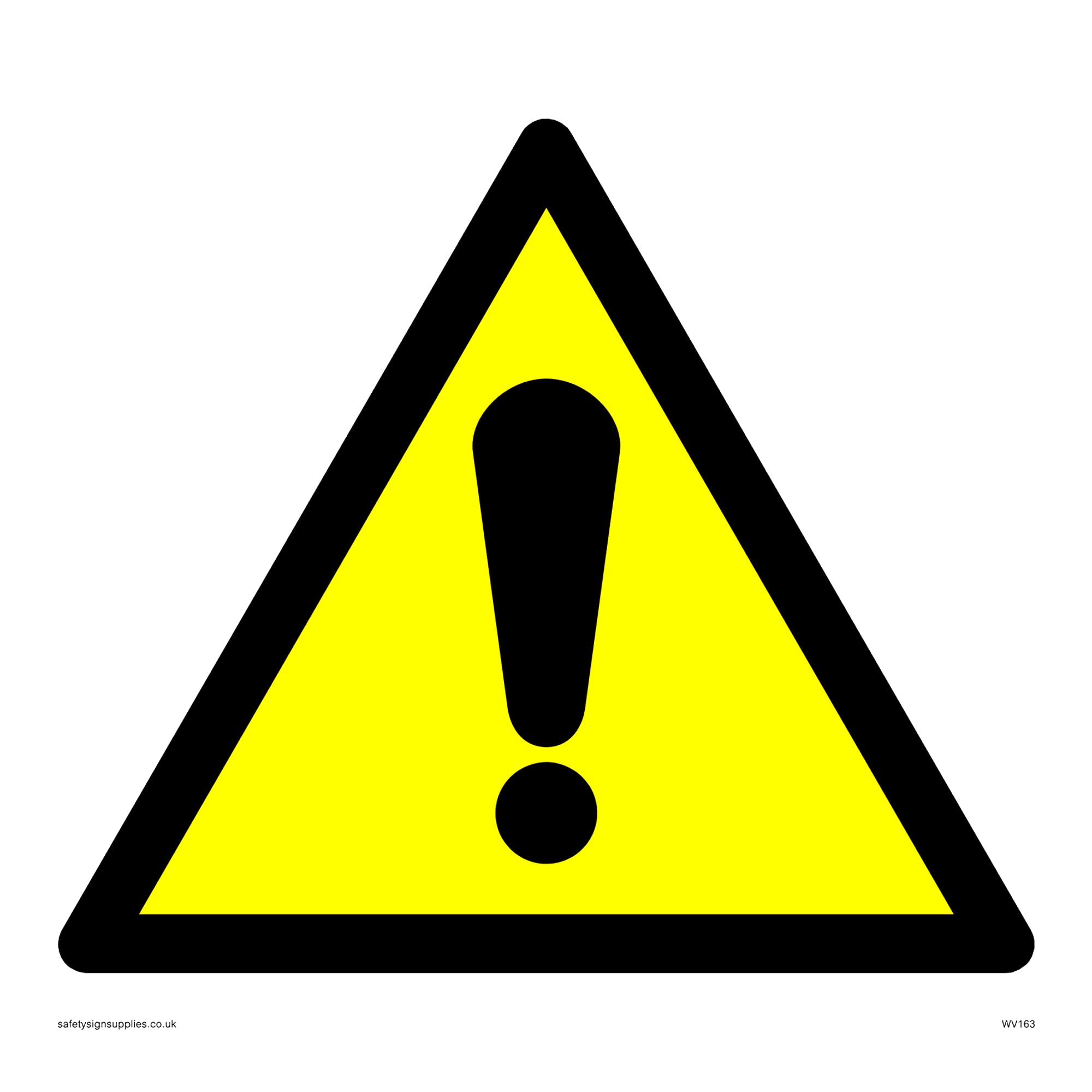 Pack of five - Warning Symbol Only Sign - 150x150mm - S15