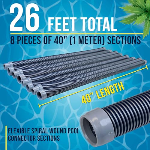U.S. Pool Supply Pool Vacuum Hose, 8 Piece Pool Hose Set, 40" photo 7