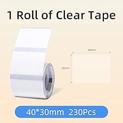 NIIMBOT B21 Label Maker Clear Tape 1.57 * 1.18 Inch