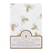 Burt's Bees Baby - Scattered Bees Fitted Crib Sheet, 100% Organic Crib Sheet for Standard Crib and Toddler Mattresses (Cloud)