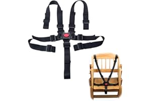 5-Point Harness for High Chairs & Strollers - Adjustable and Universal Fit, Safe and Durable Child Safety Straps