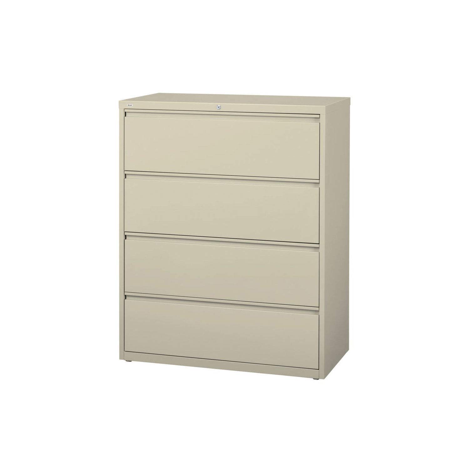 Lorell 4-Drawer Lateral File, 36 by 18-5/8 by 52-1/2-Inch, Putty