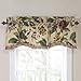 Waverly Laurel Springs Modern Farmhouse Floral Rod Pocket Valance for Windows in Bedroom, Kitchen, or Living Room, 50
