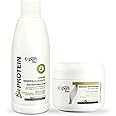 Expert Hair Bio Protein Straightening & Smoothing Kit – Protein Keratin straightening + Gold Repair Mask for Ultimate Hair Transformation – Straight, Silky, Moisturized Hair