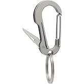 PJYTAC Titanium Carabiner Keychain Clip, Minimalist Keychain Key Clip Small Quick Release Car Key Chain Accessories