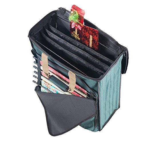 Tiny Tim Totes 83-DT5580 Ultimate Organizer | Premium Holiday Storage for Gift Wrap and Bags | Green - Thumbnail 2