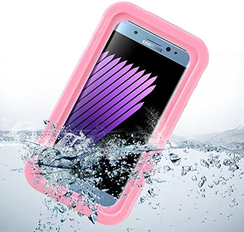 Universal Kickstand Waterproof Case w/ Lanyard for BLU R2 / Xiaomi Redmi 5C / Note 4 / Mi Mix 2 / Sony Xperia L1 / ZTE Axon 7S / Oppo A57 / Samsung Galaxy C7 / J7 / J7 Pro / J7 Perx / J7 V (Pink)