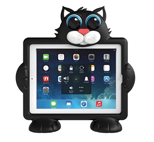 Koooky Oreo the Cat Children's Apple iPad Mini Tablet Case - Drop, Shock and Scratch Resistant tablet case with car headrest travel attachment - for Apple iPad Mini, Mini Retina, Mini 2, Mini 3