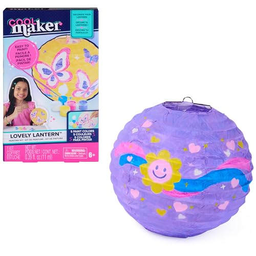 Cool Maker, Lovely Lantern Painting Kit with 5 Colors, Paint & Design a Trendy…