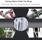 JAVOUKA 1000Pcs White Cable Ties 80mm x 3mm Strong Nylon Self-Locking Zip Ties view 8