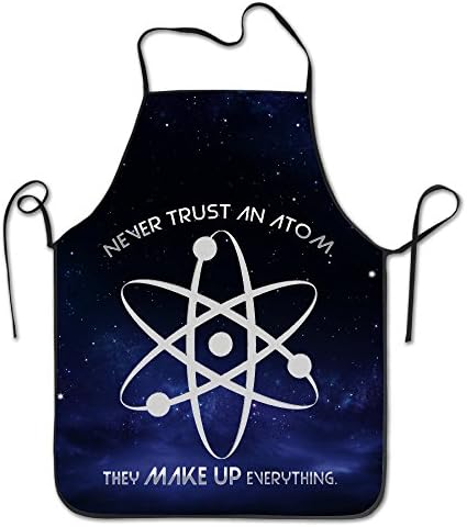 Printed Never Trust Atom Make Up Everything Christmas Aprons
