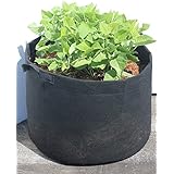 DynaPOT 30 Gallon Garden Planting Aeration Fabric Container, Durable Fabric Grow Pots, Perfect Heavy Harvest Planter Raised Bed, Best Root Treatment Eco-Friendly Grow Bags, Black, 15.5x24x24 inch
