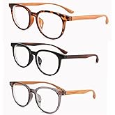 HDiGit 3 Pack Nearsighted Glasses for Women & Men - Distance Myopia Glasses for Driving
