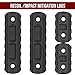 Braudel Rail Section Set with Thread Locking Screws, Wrench and Nuts,