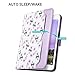 ULAK iPad mini 1/2/3 Case - 360 Degree Rotating Stand Case Cover with Auto Sleep / Wake Feature for Apple iPad mini 1 / iPad mini 2 / iPad mini 3 - Purple Rose