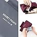 iSuperb Travel Bra Organizer Bag Underwear Pouch Waterproof Personal Garment Bag Case (Wine with Floral Pattern)