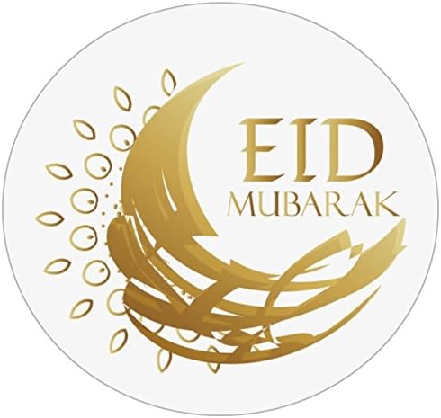 Uniquedesignz Eid Mubarak 70 Labels to put on favour party bags Sweet cones Non Personalised (00117)