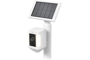 All-New Ring Stake Mount for Cameras and Solar Panels with Ring Small Solar Panel, 1.9W for Outdoor Cam Plus, Stick Up Cam, Stick Up Cam Pro, Spotlight Cam Plus, Spotlight Cam Pro, White