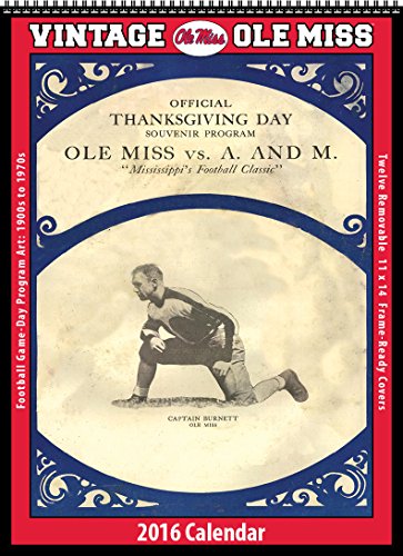 Ole Miss Rebels 2016 Vintage Football Calendar by