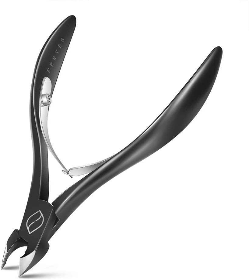 FERYES Cuticle Nippers 1/2 Jaw Professional Grade Stainless Steel