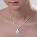 VIR JEWELS 0.85 cttw Pendant Necklace, Blue Topaz Cushion Cut Pendant Necklace for Women in .925 Sterling Silver with Rhodium, 18 Inch Chain, Prong Setting