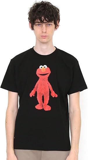 Amazon グラニフ Graniph コラボレーション Tシャツ エルモ セサミストリート ブラック メンズ レディース Ss G100 G107 おそろいコーデ Tシャツ カットソー 通販