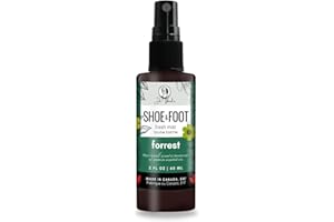Shoe Fresh Mist Powerful Deodorizing Shoe & Foot Spray - 2 fl oz 60 ml – Combats Stinky Feet Funk with All-Natural Mint, Thym