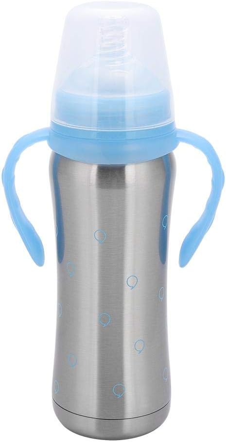 240 Ml Biberon Chauffe Biberon De Voyage Biberon Bebe Bouteille De Lait Infantile En Acier Inoxydable Avec 2 Mamelon Bebe Bouteille Isotherme Liquide Blue Amazon Fr Bebes Puericulture