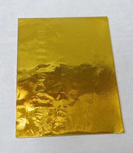 5 1/2" x 7 1/4" Gold Confectionery Foil Wrappers Candy Wrappers Candy Making Supplies