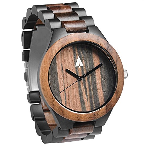 treehut mens wooden bamboo watch