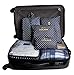 7 Set Travel Packing Organizer,Waterproof Mesh Durable Luggage Travel Cubes,1 Shoe Bag (navy dot)