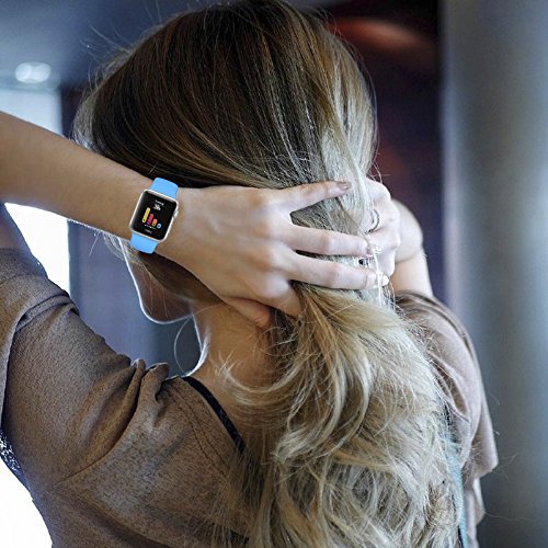 image for iGK Sport Band Compatible for Apple Watch 38mm, Soft Silicone Sport St