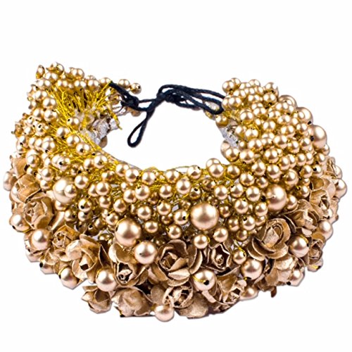 Buy Kabello Unique Gajra Hair Accessories For Women Golden