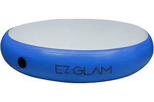 GLANT Air Mat Tumble Track AirSpot - Gymnastics Training Springboard - Round Inflatable Springboard