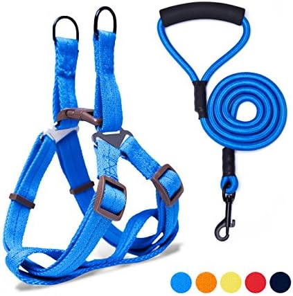 Adjustable Dog Harness Anti-Twist Dog Leash Set for Small Medium Large Dogs, Soft and Durable Vest Harness Leash for Daily Training Walking Running and Easy Control
