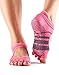 ToeSox Women's Bellarina Half Toe Grip Non-Slip for Ballet, Yoga, Pilates, Barre Toe Socks (Derby) Medium