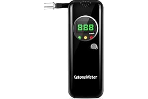 Lencool Ketone Breath Meter for Ketosis Testing Keto Test Kit with 10PC MouthpiecesBlack