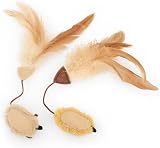 Petface Feather Tail Mice Plush Cat Toy Pack of 2 with Catnip view 5