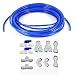 NEESHOW 1/4" Quick Connect Water Purifiers Tube Fittings for RO Water Reverse Osmosis System Pack Of 10（Ball Valve+Y+L+I+T Type）+5 meters（15 feet） tubing hose pipe for RO Water Reverse Osmosis System