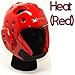 whistlekick Martial Arts Sparring Helmet - Karate Sparring Headgear (Heat (Red) Large) with FREE Backpack Martial Arts Equipment Set Taekwondo Sparring Gear Set Karate Sparring Gear Set