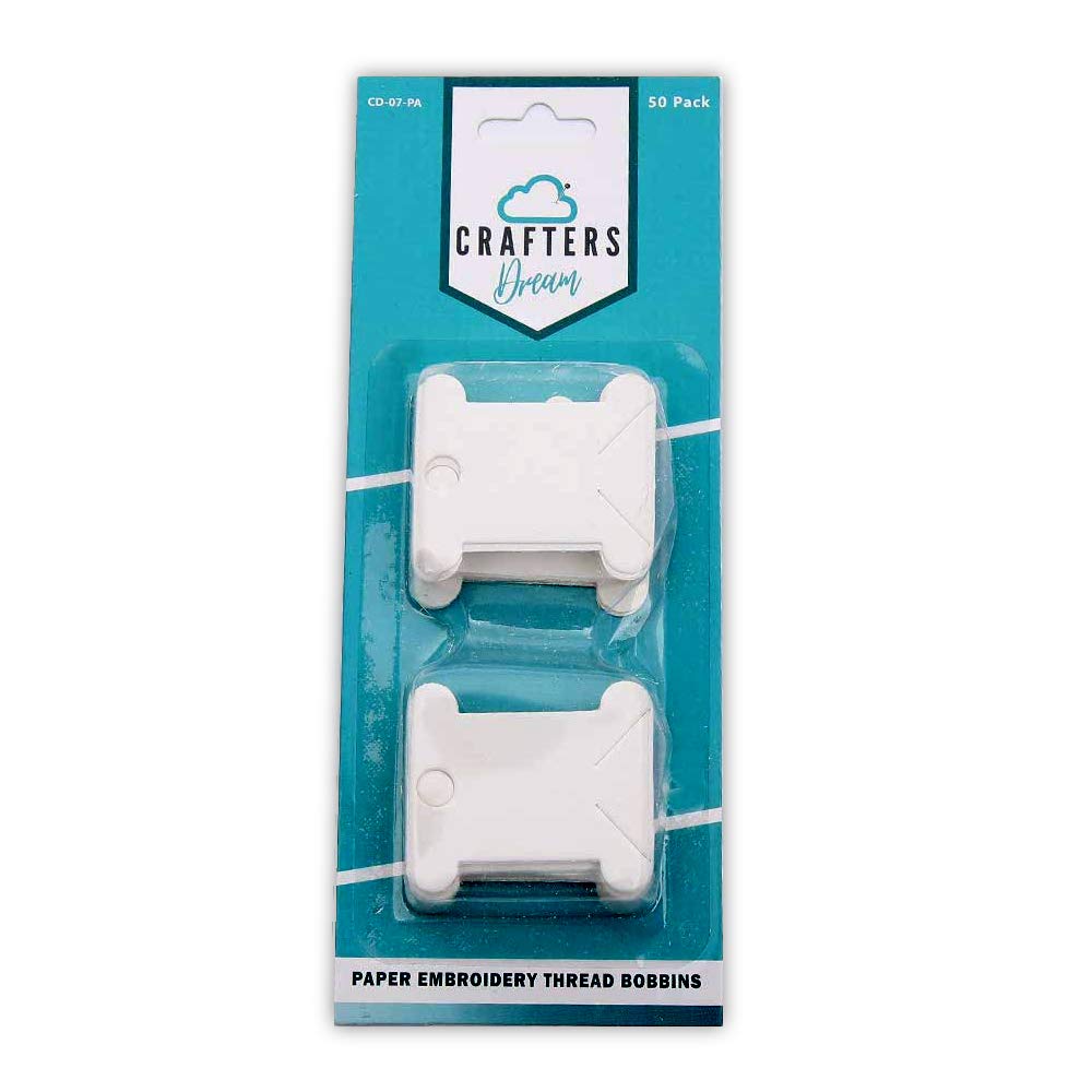 Crafters DreamPaper Bobbin Floss for Embroidery Threads - 50 Pack