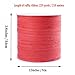Whaline 229 Yards Christmas Raffia Paper Ribbon Red Craft Packing Paper Twine Raffia String for Valentines and Holiday Gifts, DIY Decoration and Weaving,1/4 inch Width