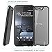 HTC One A9 Case, [Scratch Resistant] i-BlasonClear [Halo Series] for HTC One A9 2015 Release Hybrid Bumper Case Cover (Clear/Black)